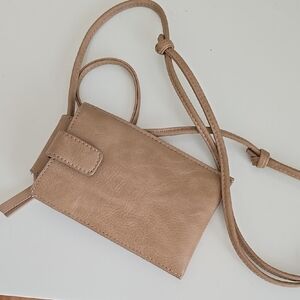 Joy Tan Crossbody Phone Bag